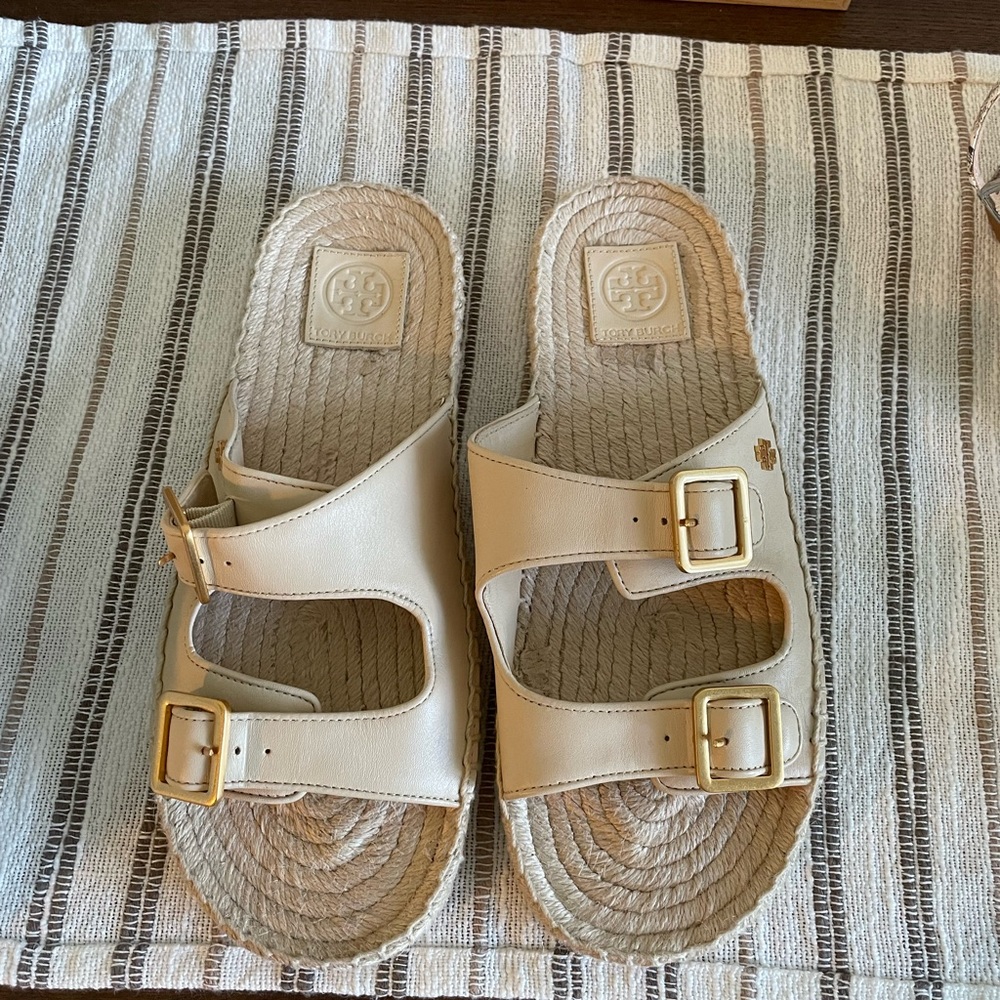 Tory Burch espadrille slides